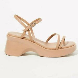 Jeffrey Campbell Leonel Wedge Heeled Sandals Platform Strappy Sandals/ NEW